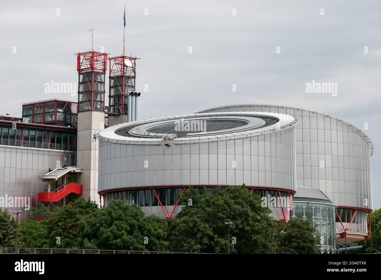 Europäische Gerichtshof für Menschenrechte in Straßburg Stockfoto