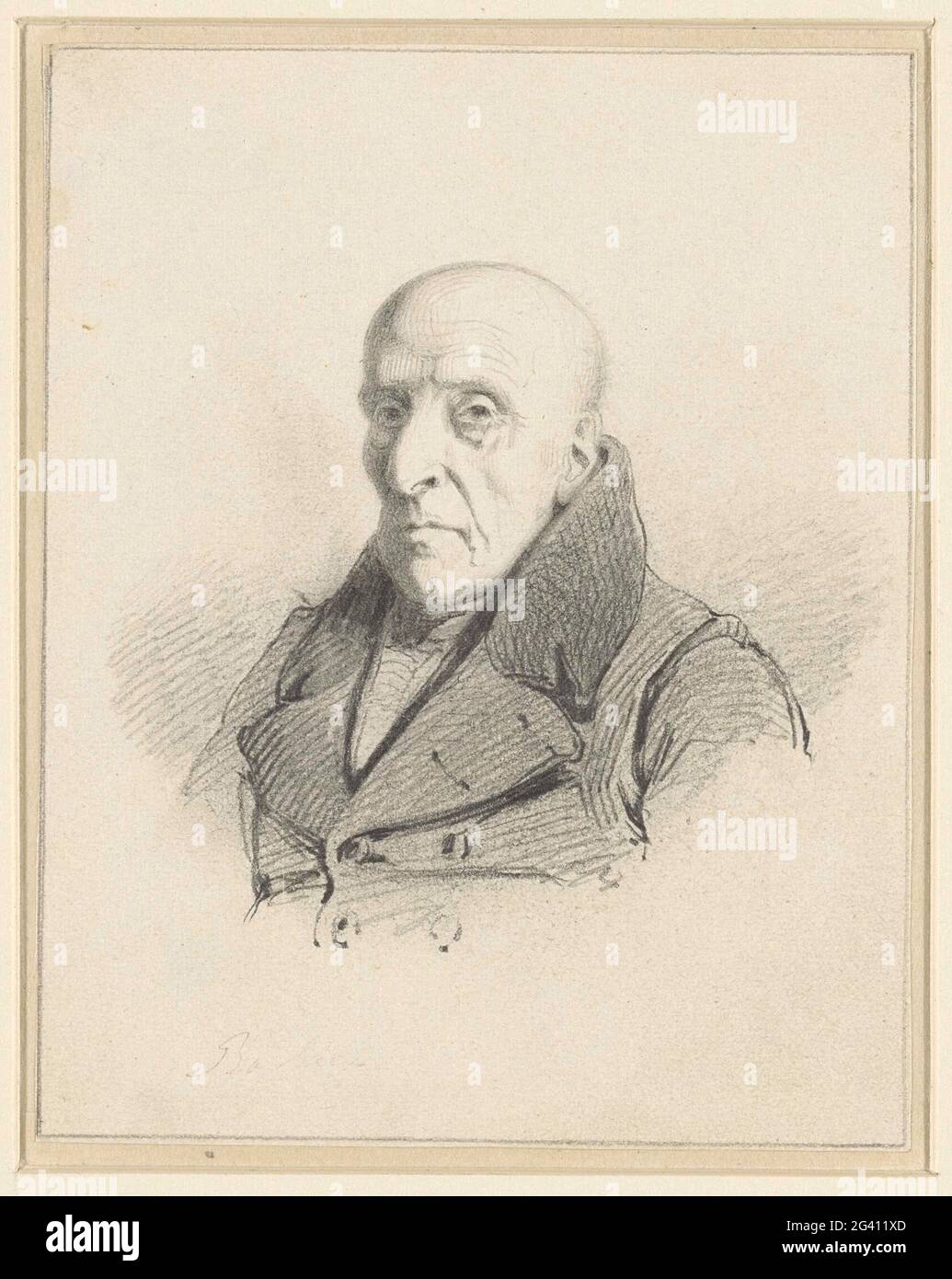 Porträt von Pieter PZN Barbiers. . Stockfoto