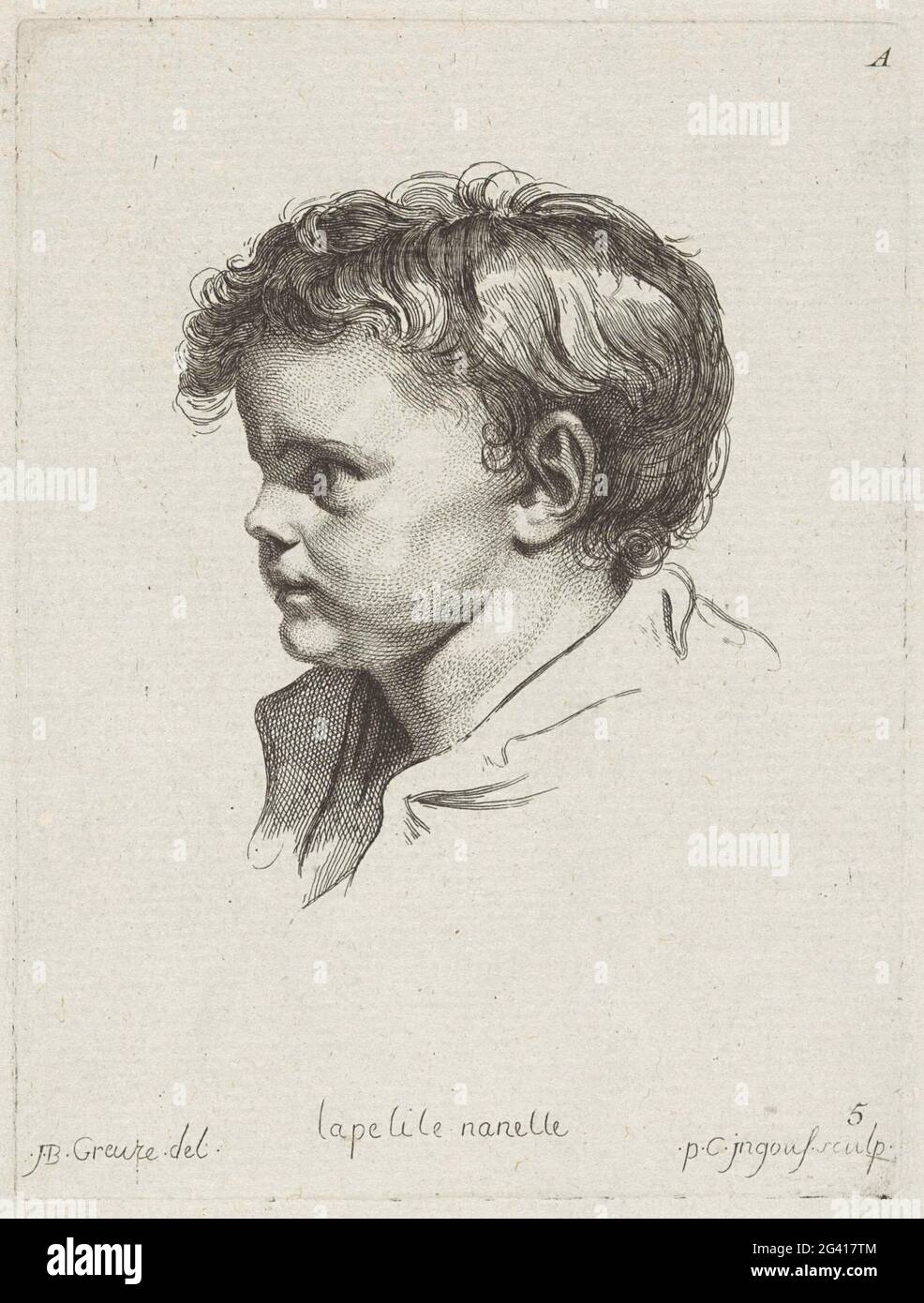 La Petite Studienmagazin Gesicht eines kleinen Kindes; 1R