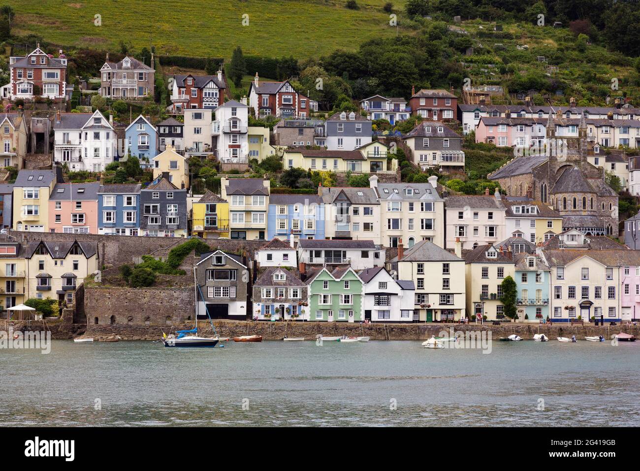 Blick über den Fluss Dart Dartmouth Stockfoto