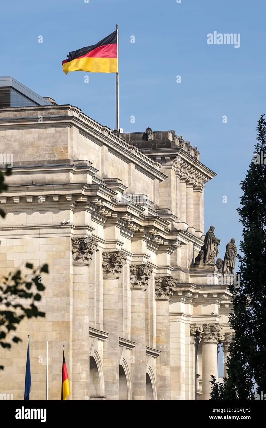 Der Reichstag in Berlin Stockfoto