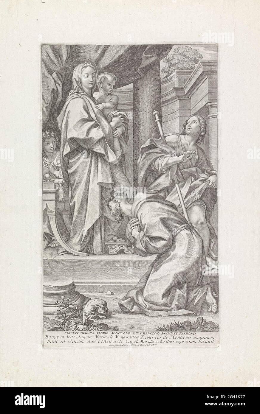 Der Heilige Franziskus und Jakobus das Multiple für Maria mit dem