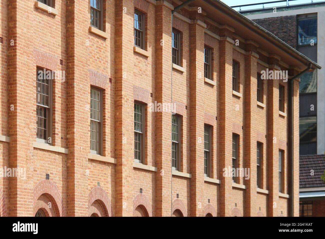Backsteingebäude (hyde Park Baracken) in sydney (australien) Stockfoto