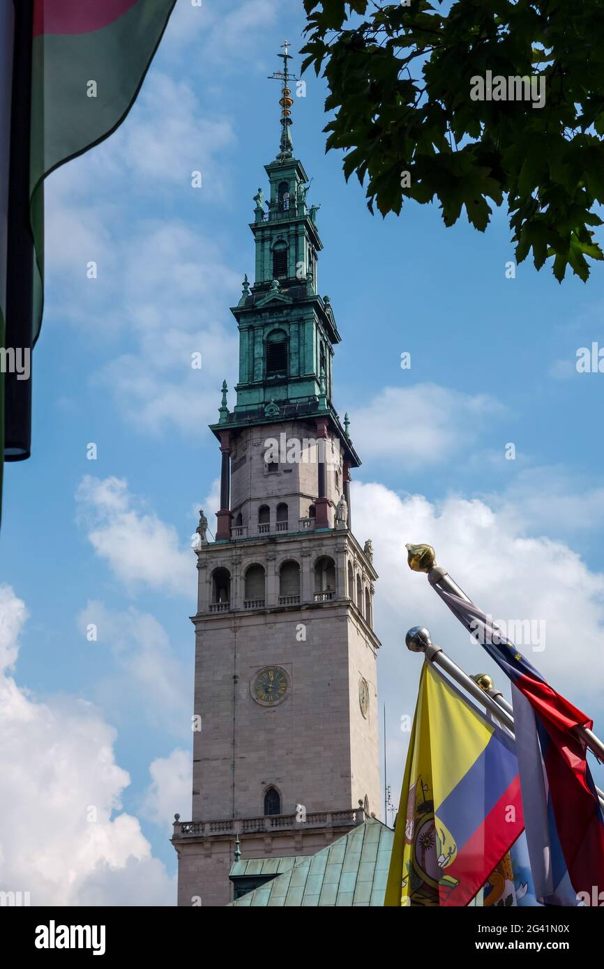 Teilansicht Jasna Gora Kloster in Czestochowa Polen Stockfoto