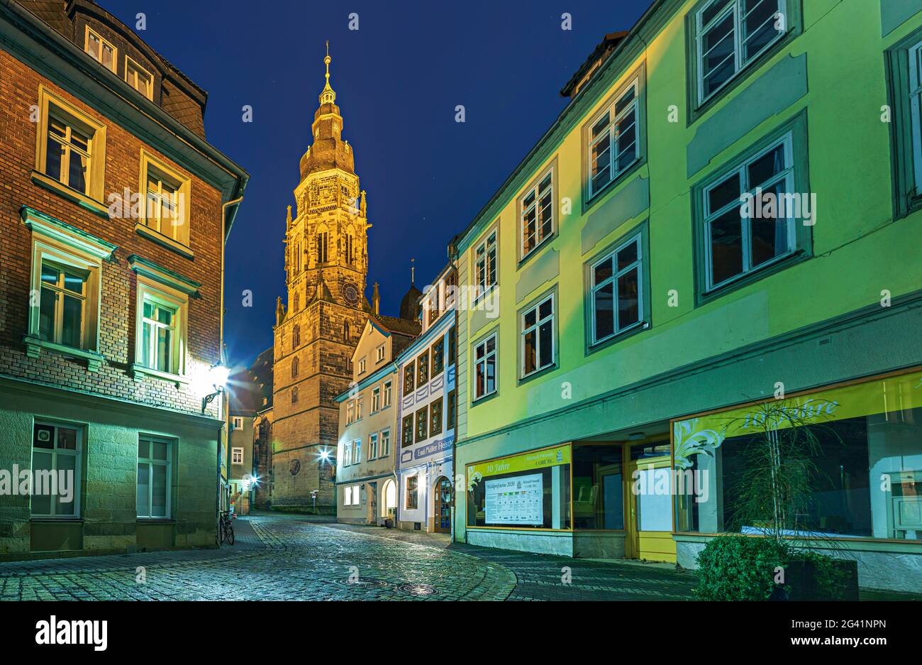 Stadtkirche St. Moriz in Coburg, Oberfranken, Bayern, Deutschland Stockfoto