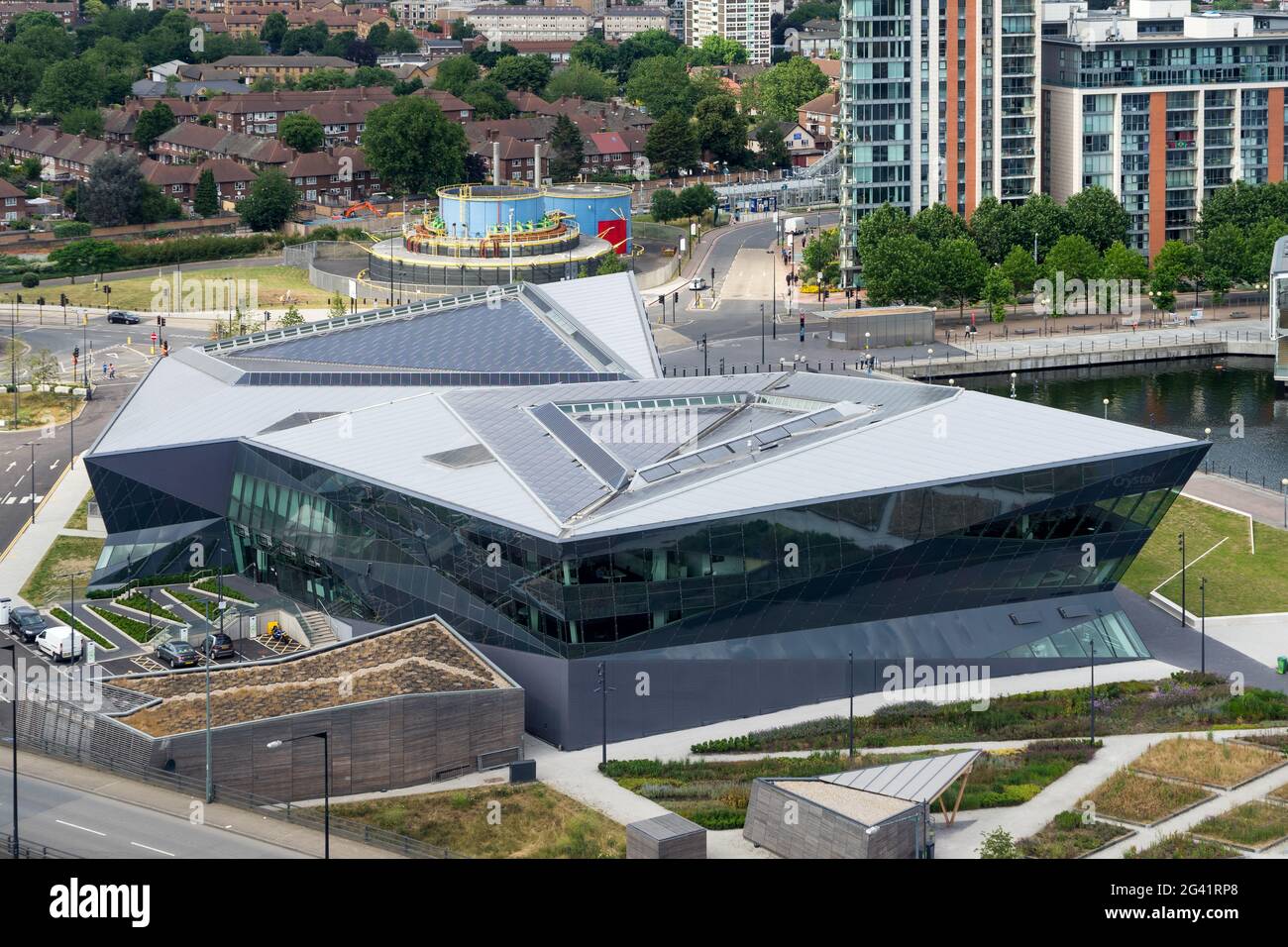 Siemens-urbane Nachhaltigkeit-Zentrum in Docklands London Stockfoto
