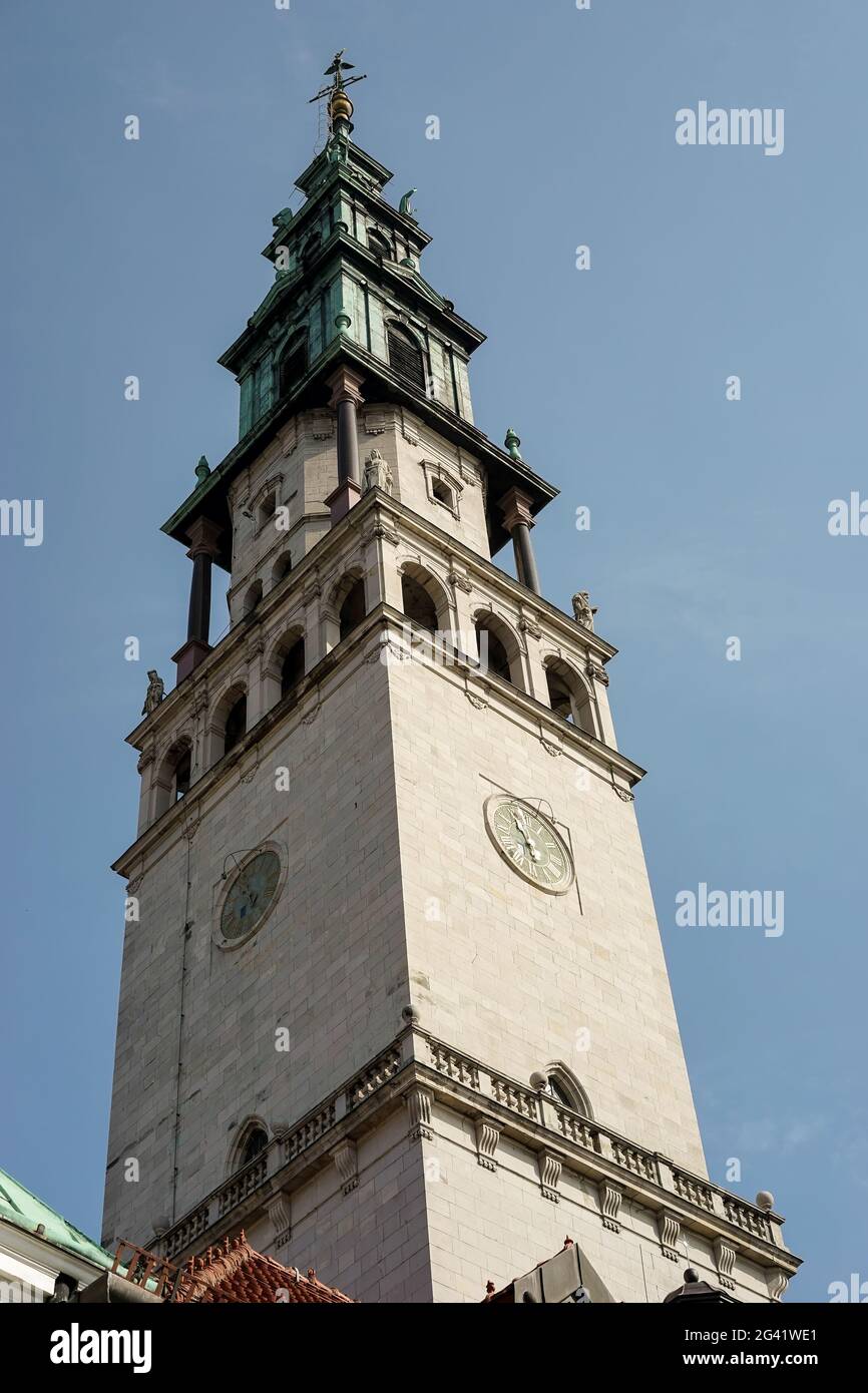 Teilansicht Jasna Gora Kloster in Czestochowa Polen Stockfoto