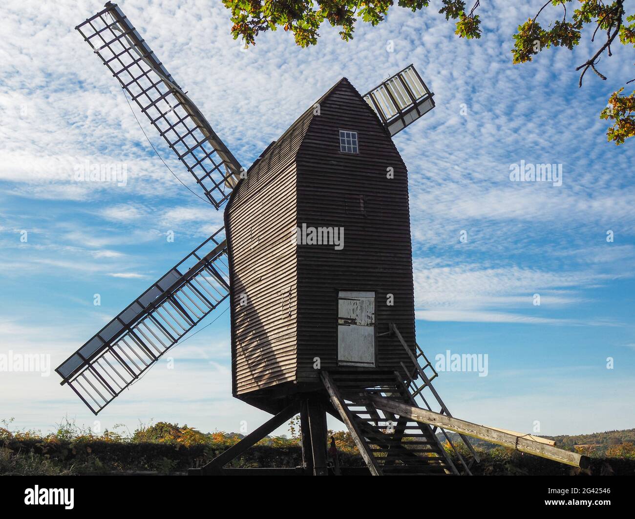 Ansicht von Nutley Windmühle im Ashdown Wald Stockfoto