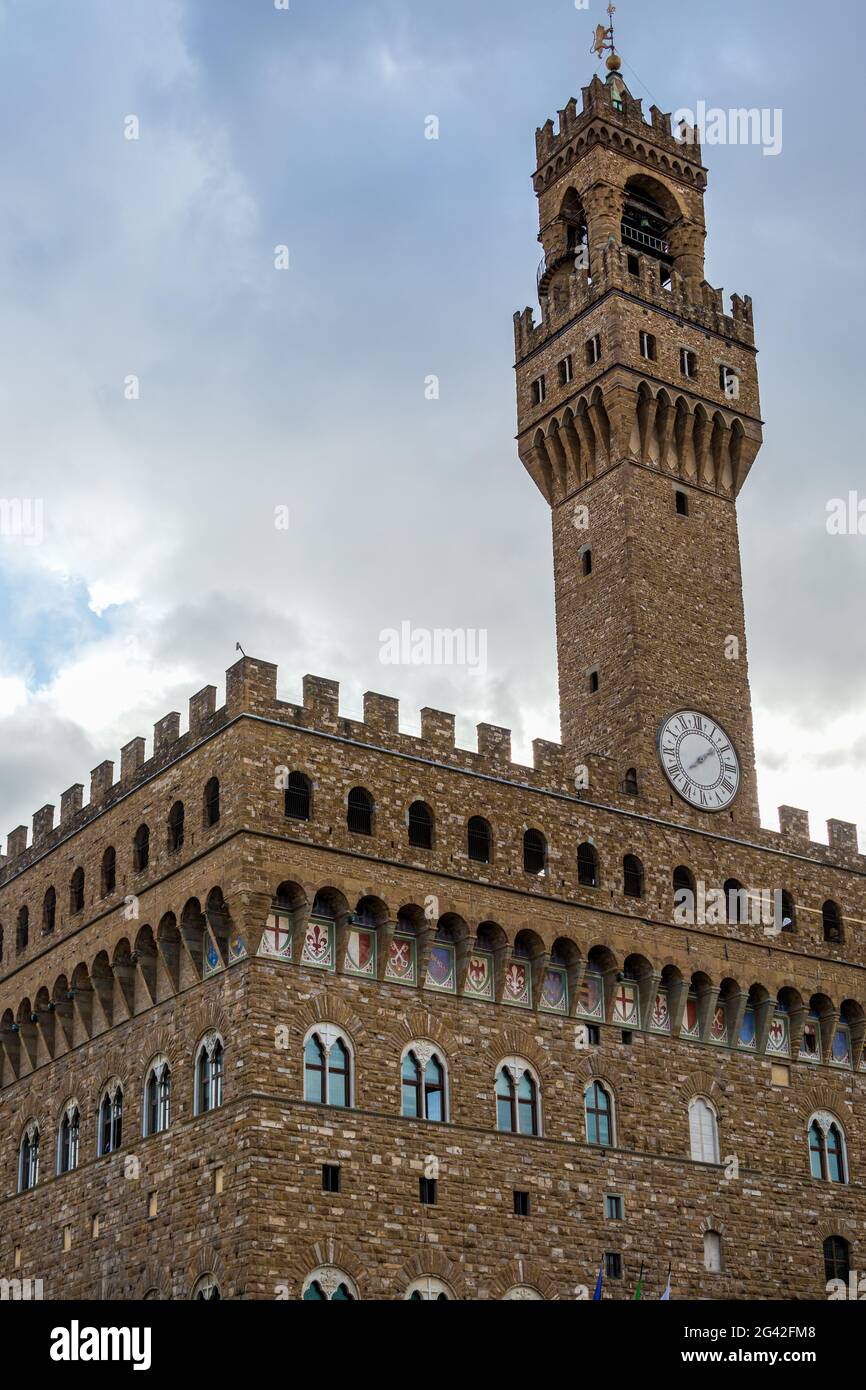 Florenz, Toskana/Italien - 19. Oktober: Blick auf Ponte Vecchio in Florenz am 19. Oktober 2019 Stockfoto