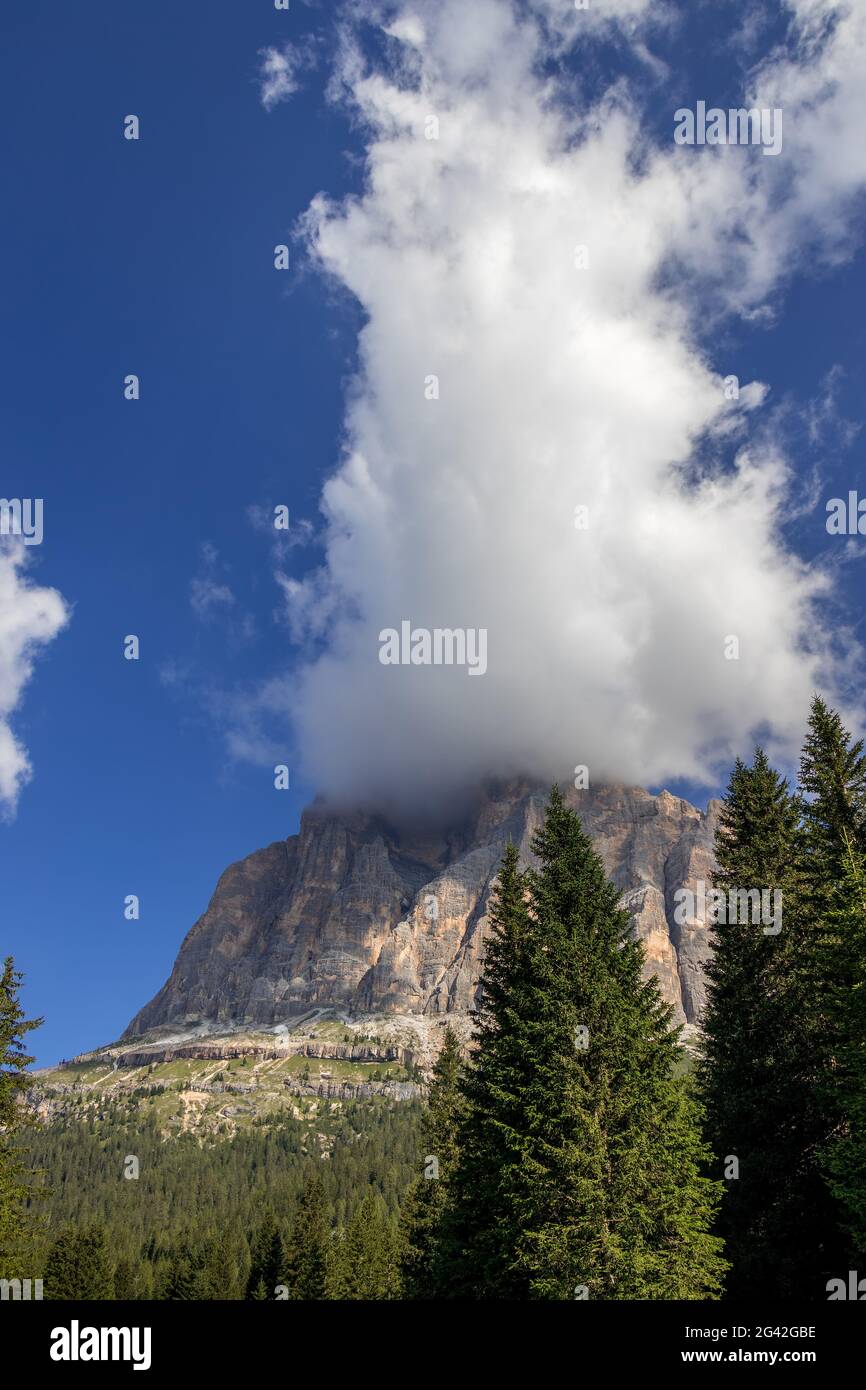 Berge in den Dolomiten bei Cortina d'Ampezzo Stockfoto