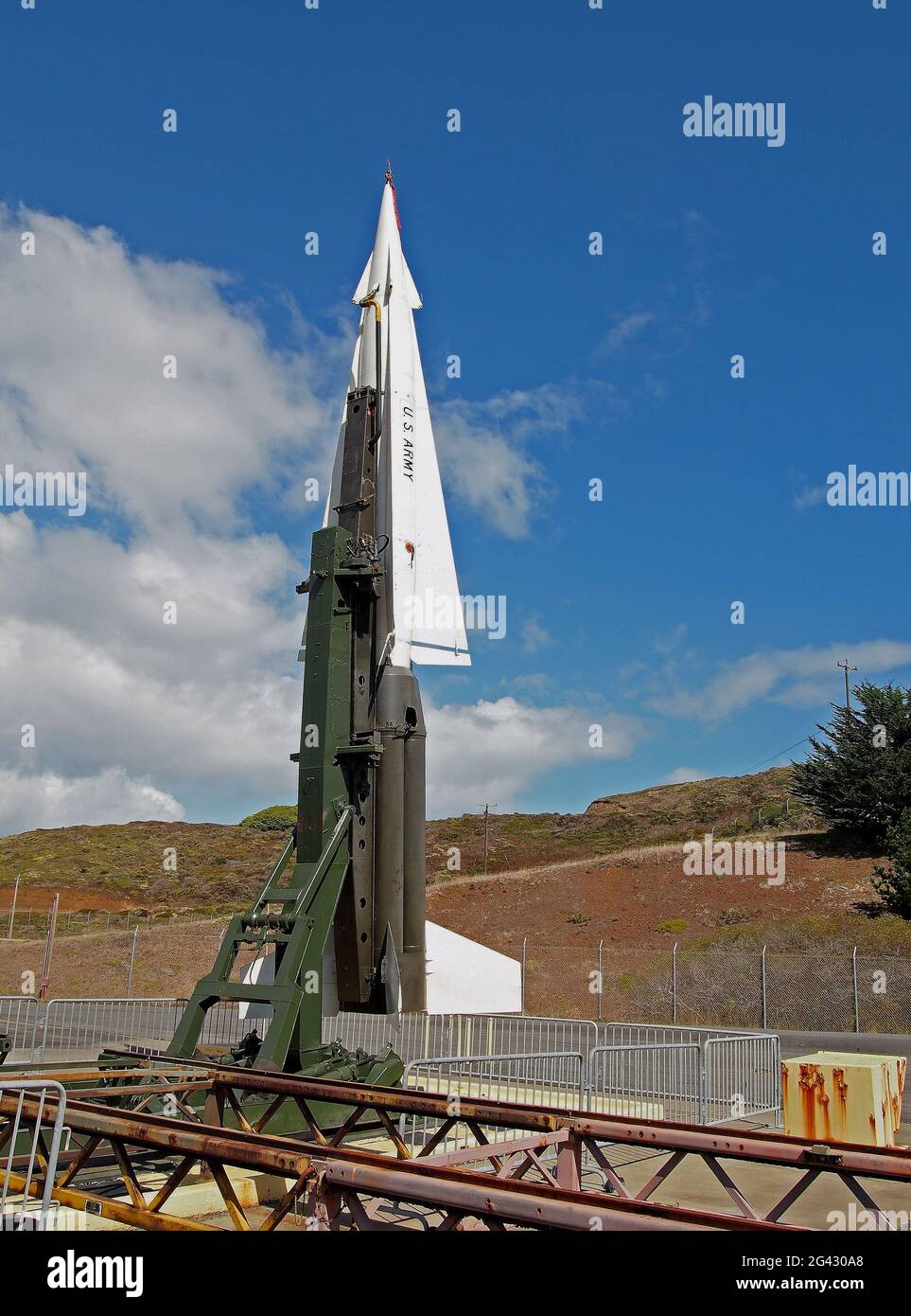 Nike Hercules Rakete, Marin Headlands California, USA Stockfoto