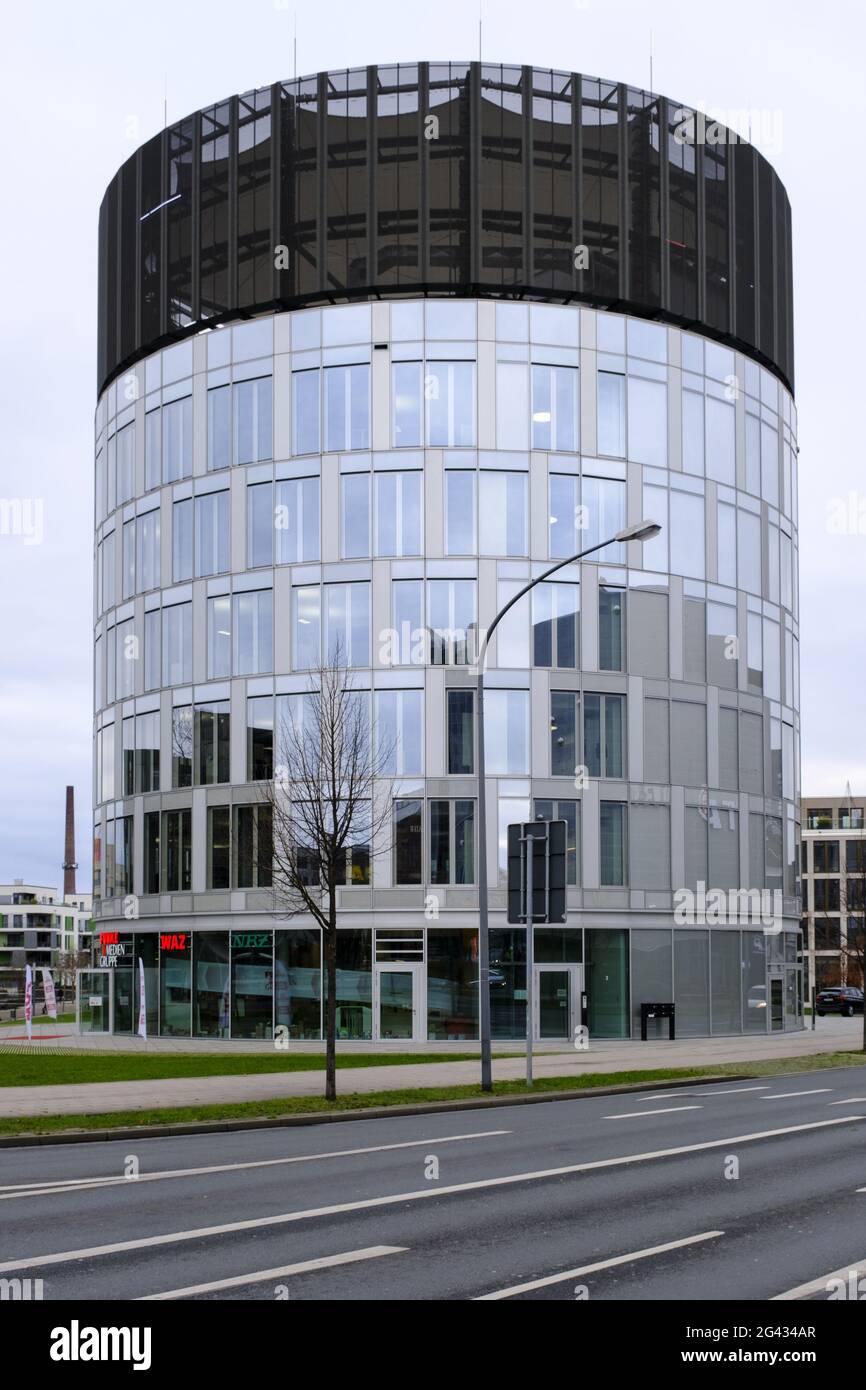 Medienturm der Funke media Group, Essen, Ruhrgebiet Stockfoto