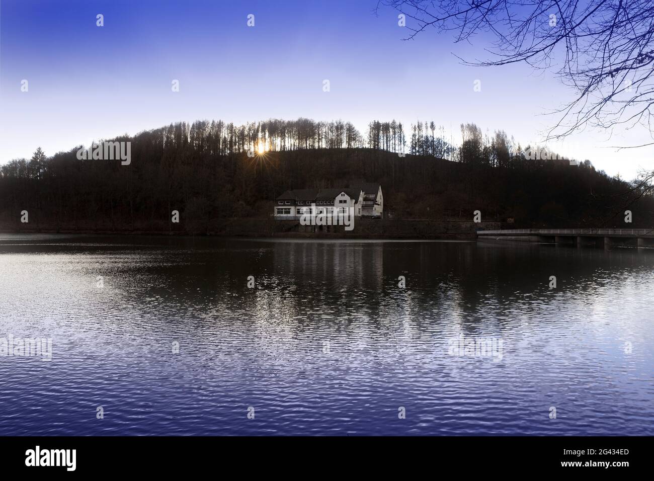 Fuelbecketalsperre, Altena, Sauerland, Nordrhein-Westfalen, Deutschland, Europa Stockfoto