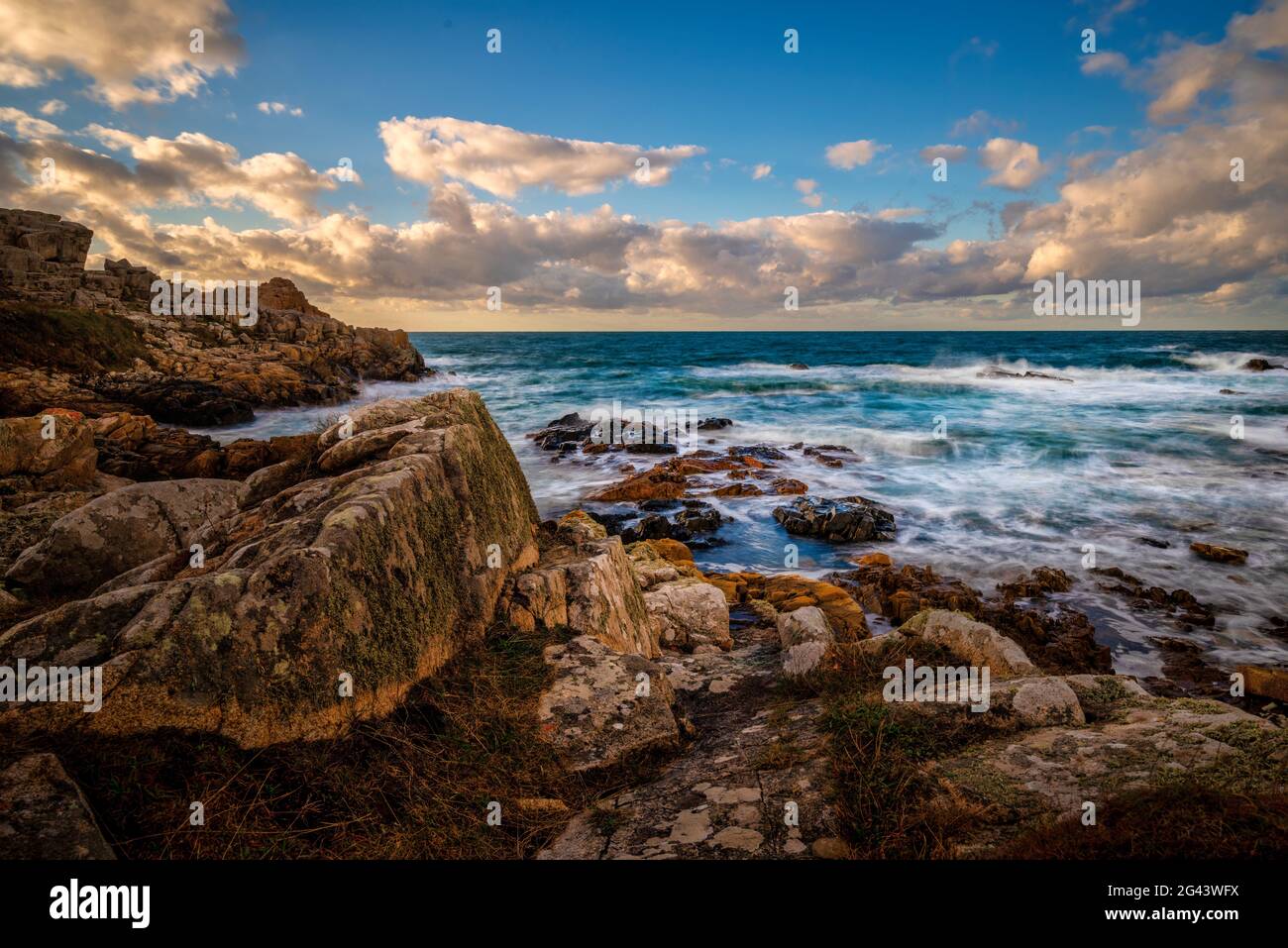 An der bretonischen Küste, der Bretagne, Frankreich, Europa Stockfoto