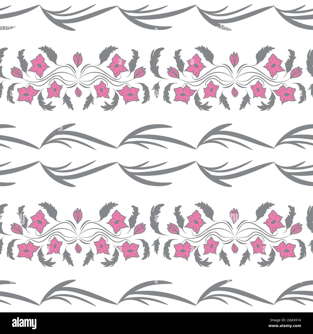 Nahtlose florale Folk-Muster. slawischen europäischen Stil, helle Farben, dunkler Hintergrund. Dekorative Blumen und Ornamente, symmetrische Layout für den Innenraum o Stock Vektor