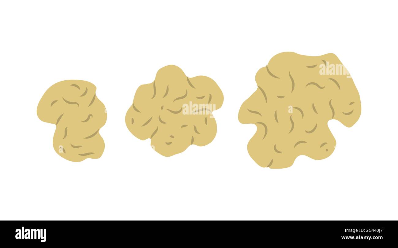 Vektor flache Abbildung von Steinen. Stockfoto