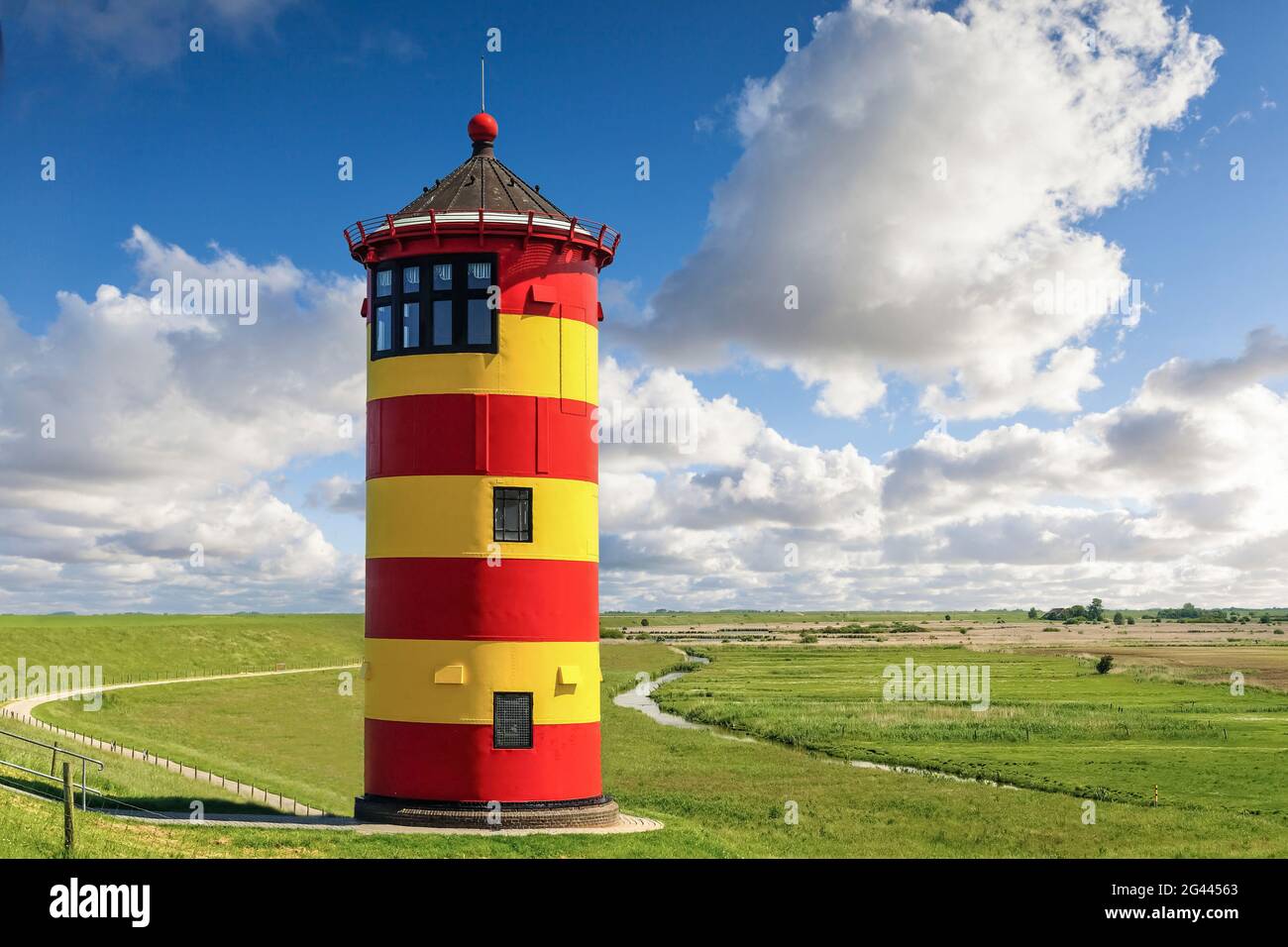 Leuchtturm Pilsumer, Krummhörn, Ostfriesland, Niedersachsen Stockfoto