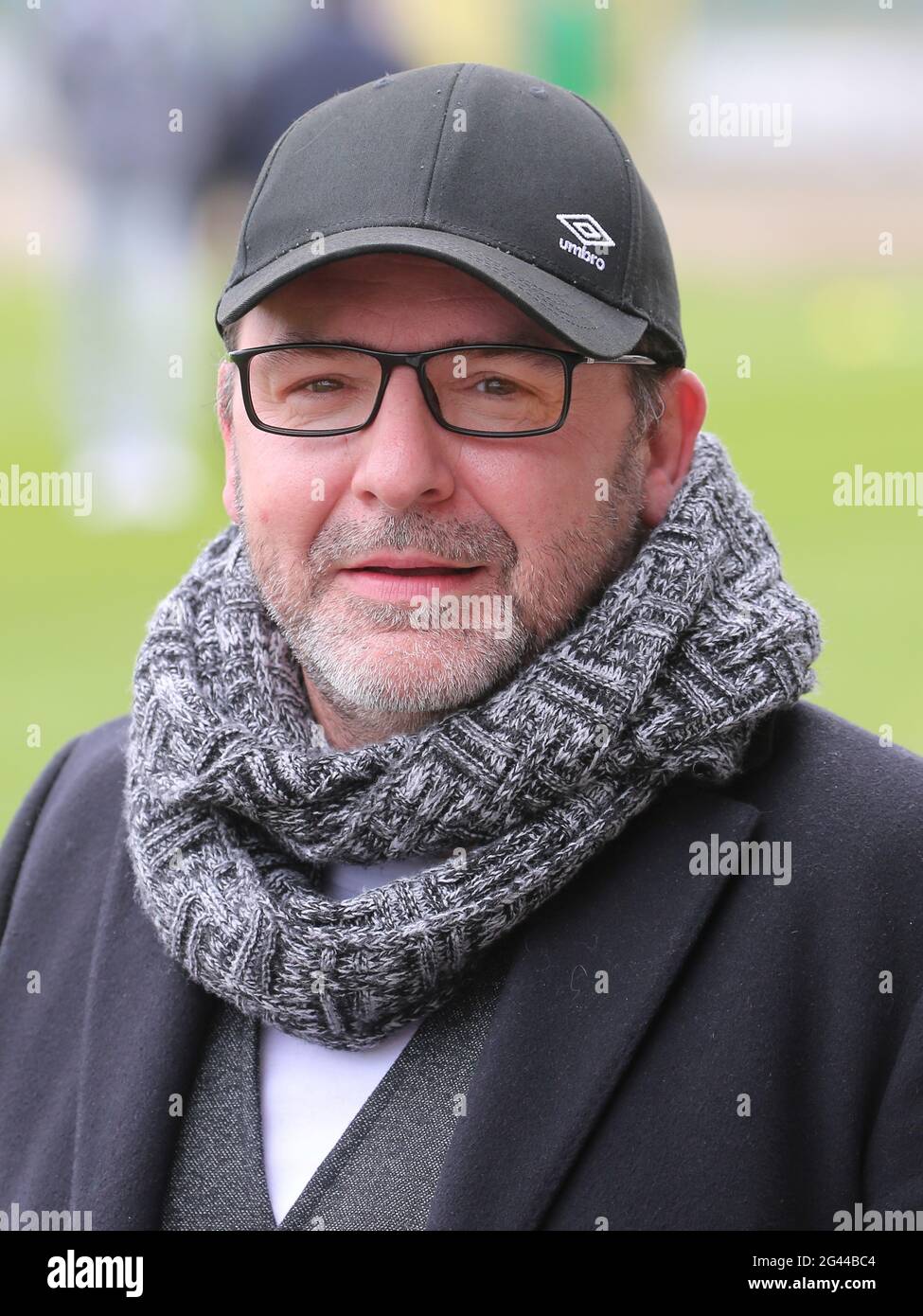 Vorsitzender des Aufsichtsrats Kai Leschier BSG Chemie Leipzig NOFV Regionalliga Nordost 2020-21 Stockfoto