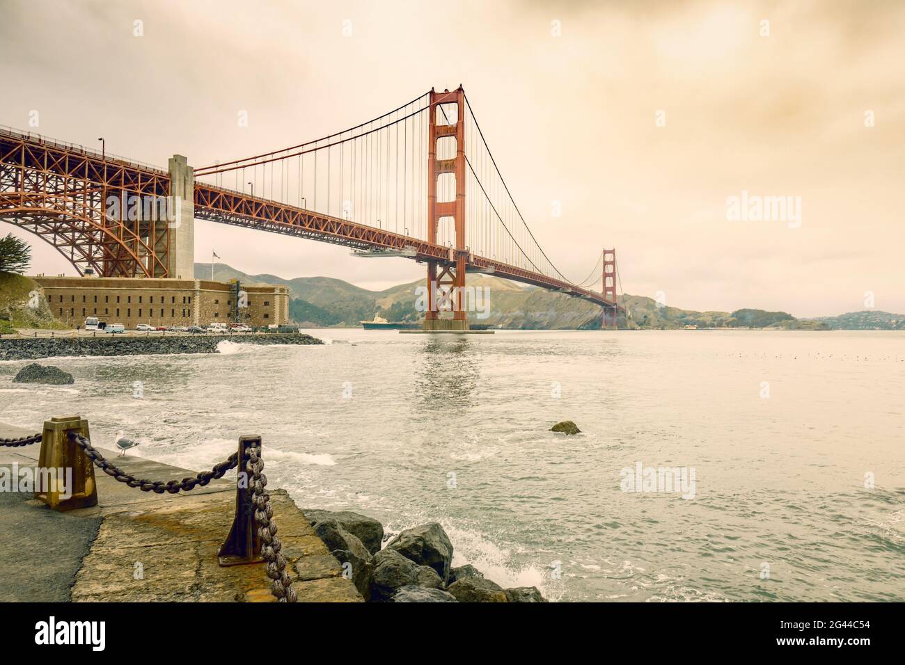 San Francisco Golden Gate Bridge Stockfoto