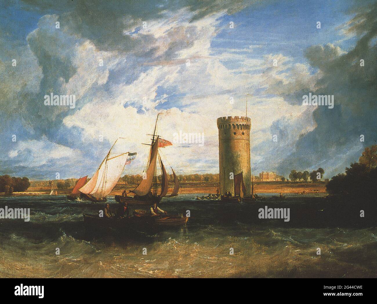 Joseph Mallord William Turner - Tabley Seat Sir Leicester 18 Stockfoto