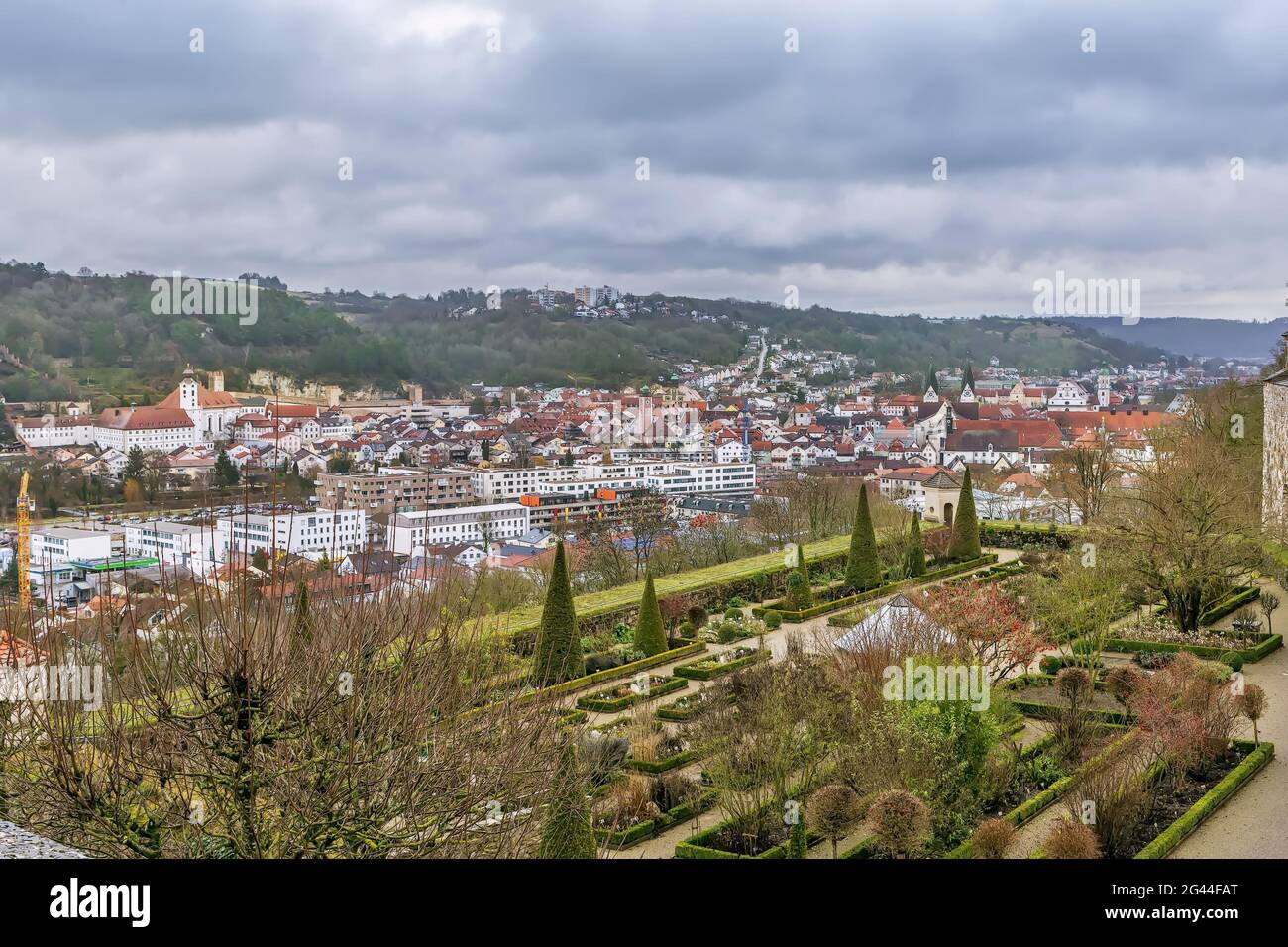 Blick auf Eichstatt, Deutschland Stockfoto