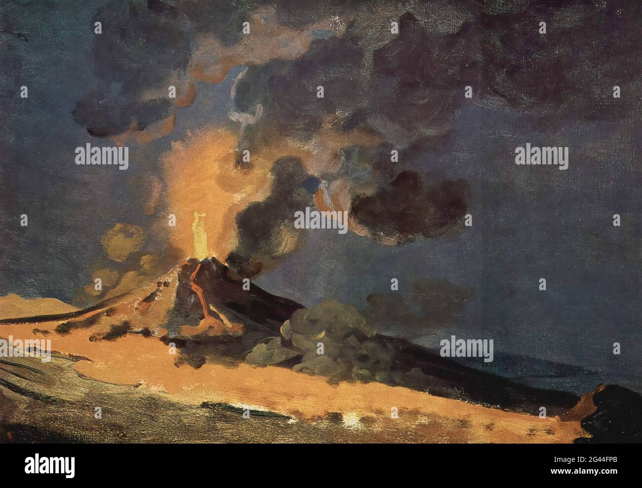 Joseph Wright von Derby (1734-1797) - Ausbruch des Vesuvs Stockfoto