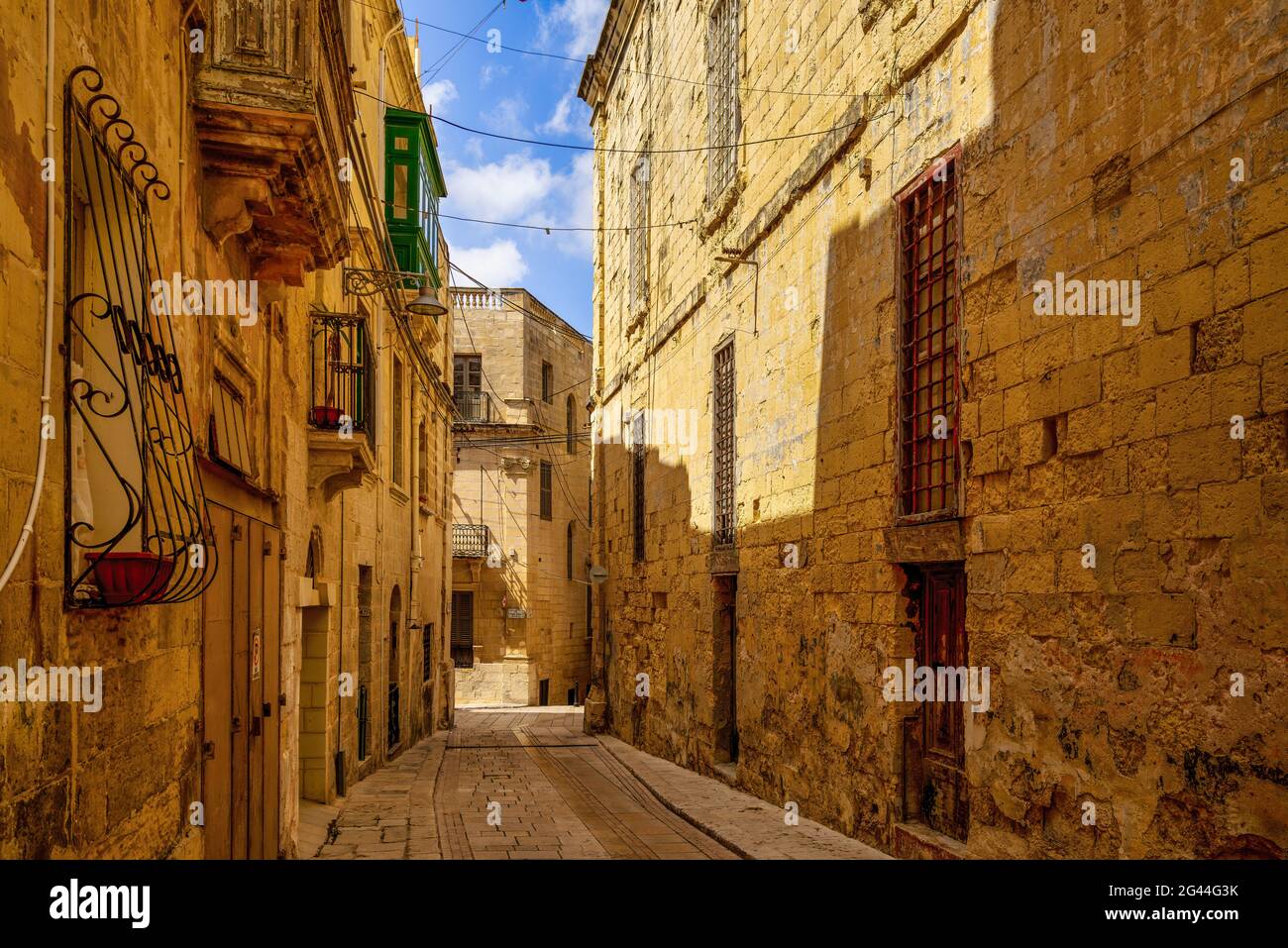 Unterwegs in Vittoriosa, Valletta, Malta, Europa Stockfoto