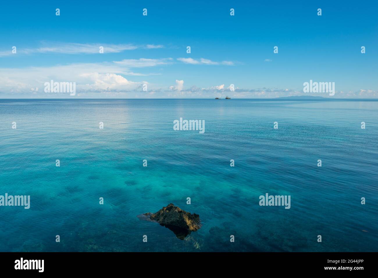 Die Togischen Inseln sind ein Paradies im Golf von Tomini auf Sulawesi Stockfoto