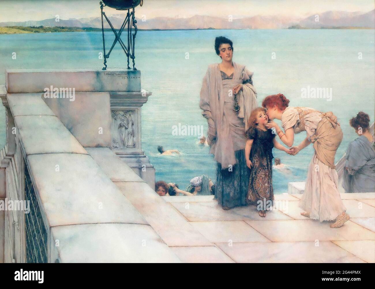 Lawrence Alma Tadema (1836-1912) - Kiss 1891 Stockfoto
