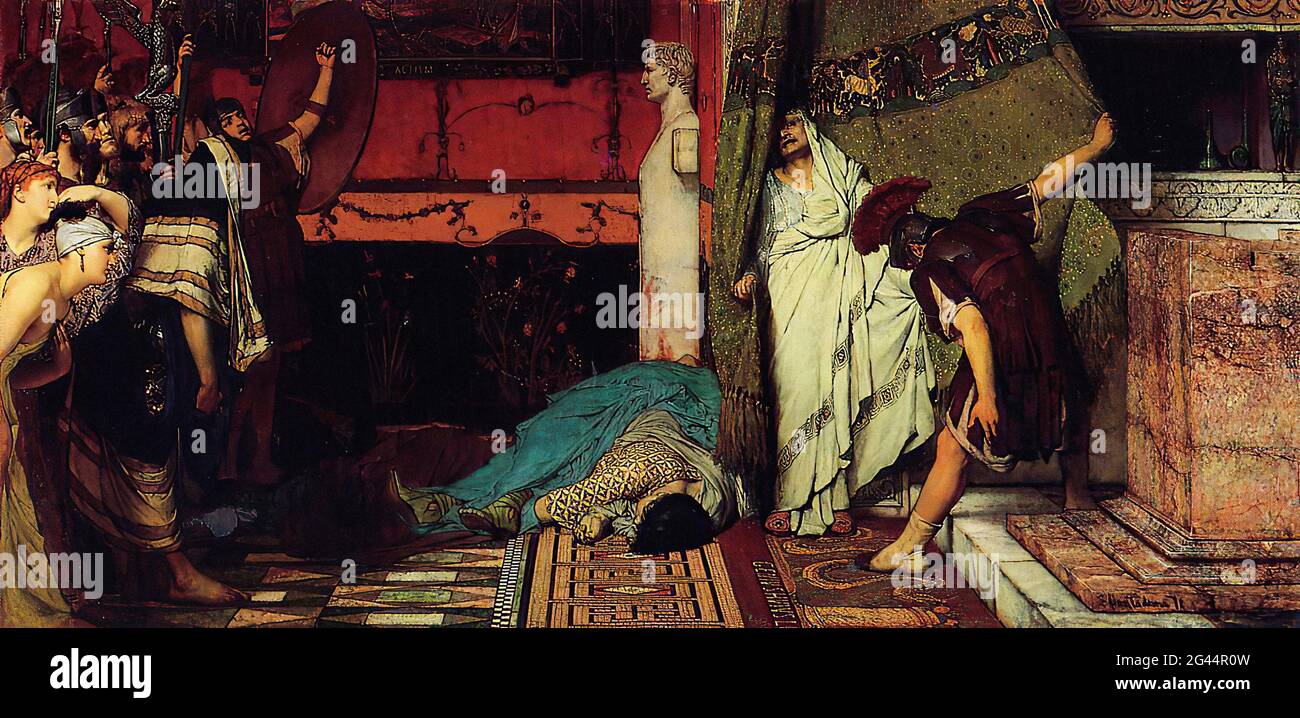 Lawrence Alma Tadema (1836-1912) - Römischer Kaiser Claudius 1871 Stockfoto