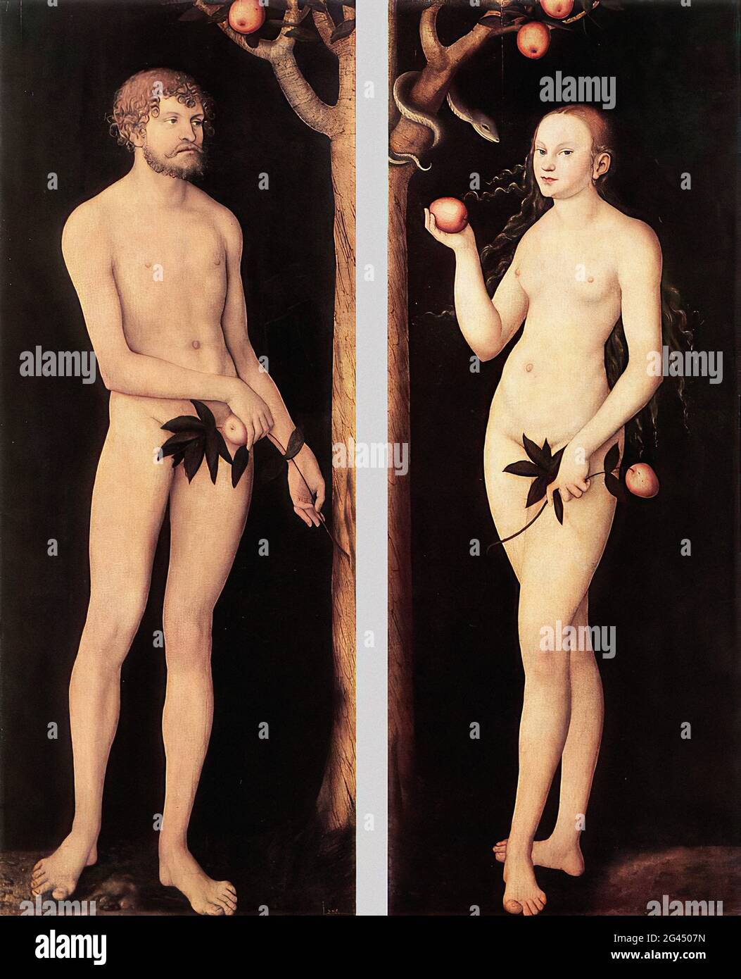 Lucas Cranach der Ältere - Adam Eve 1531 Stockfoto