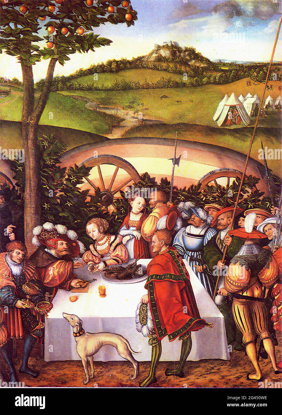 Lucas Cranach der Ältere - Judith Table Holofernes 1531 Stockfoto