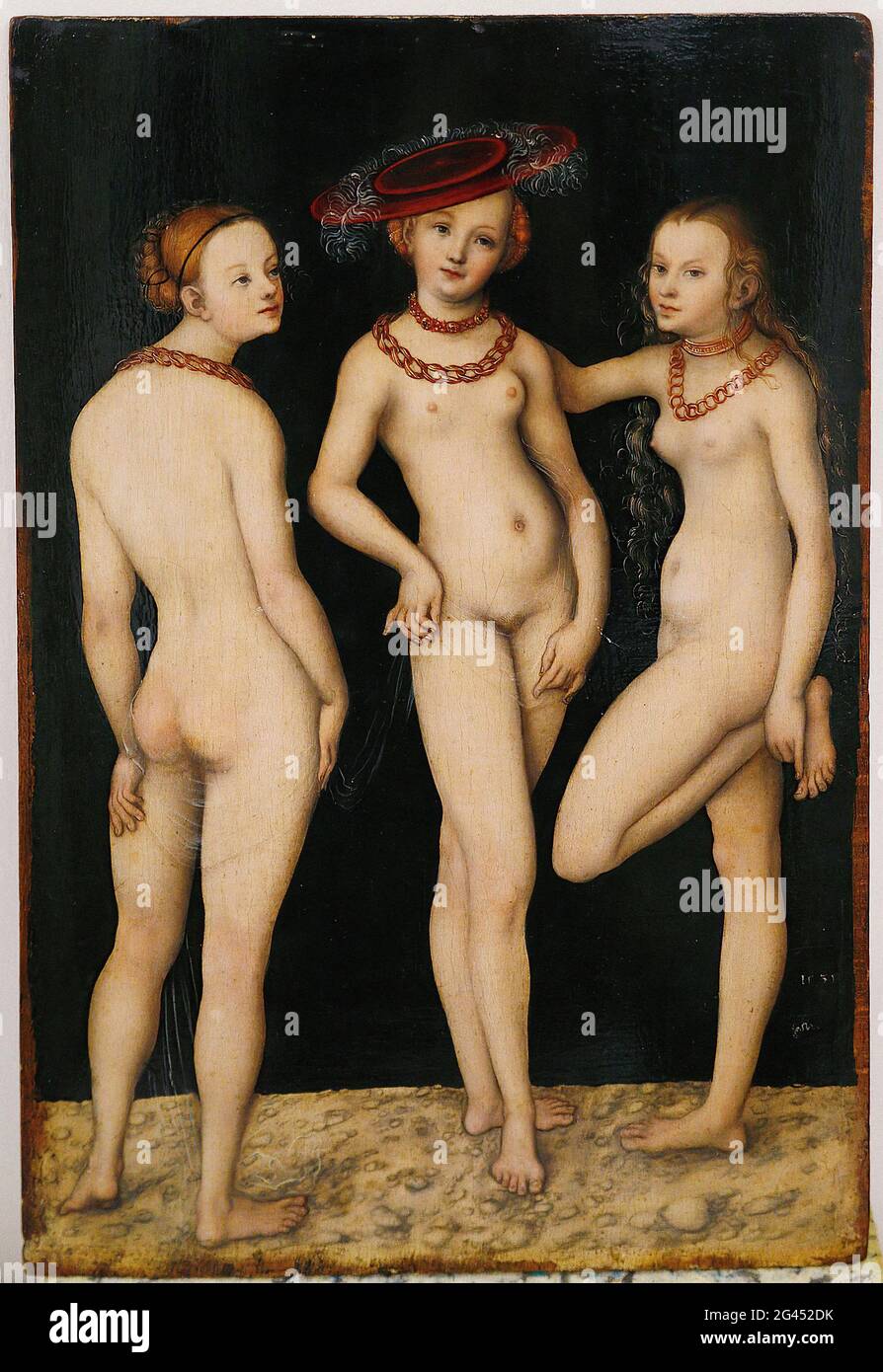 Lucas Cranach der Ältere - drei Grazien 1531 Stockfoto