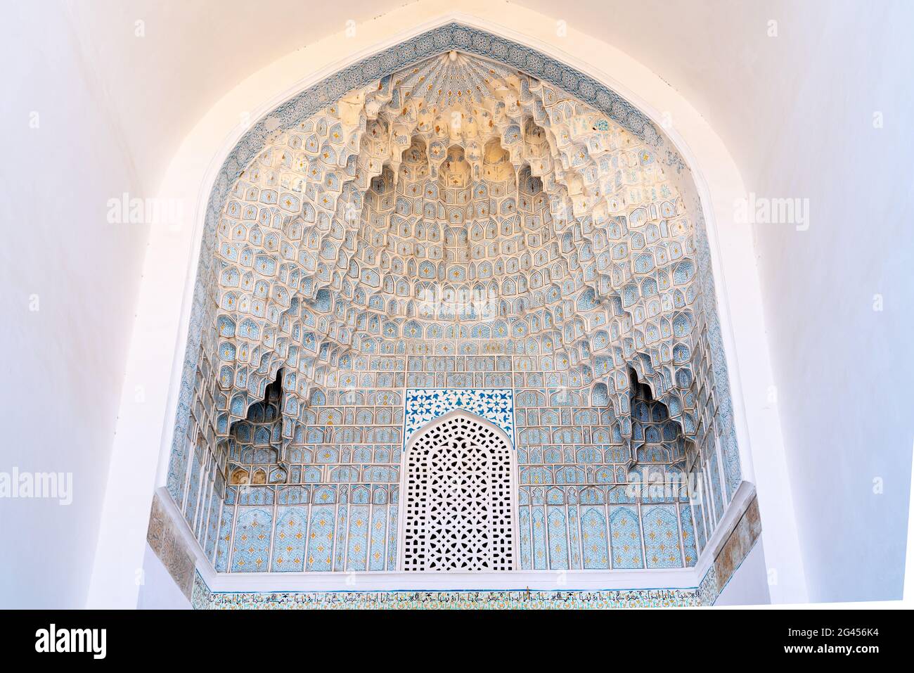 Außen der alten usbekischen Grab - Amir Temur maqbarasi, Goâ €˜ri Amir in Usbekistan. Stockfoto