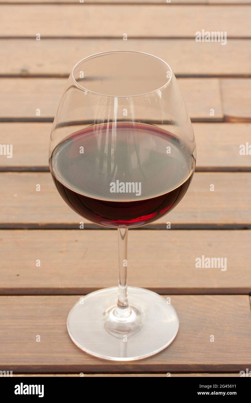 Ein Glas Wein Stockfoto
