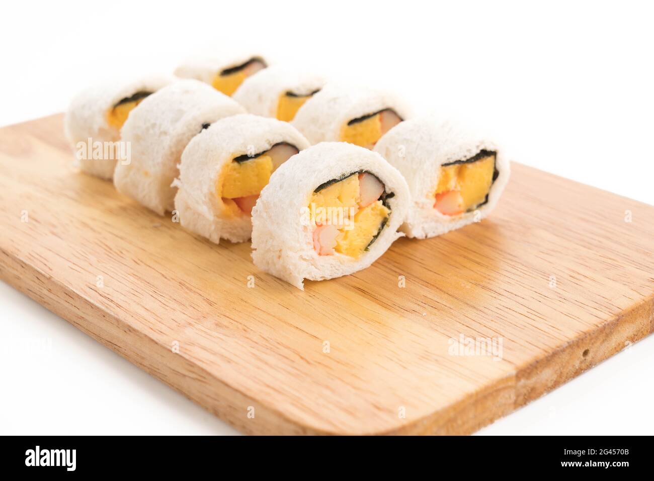 Sushi-Brötchen - Fusion Food Stockfoto
