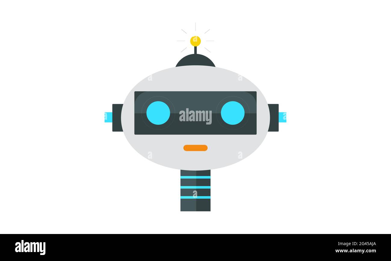 Future Robot Icon einfaches Vektorbild Stock Vektor