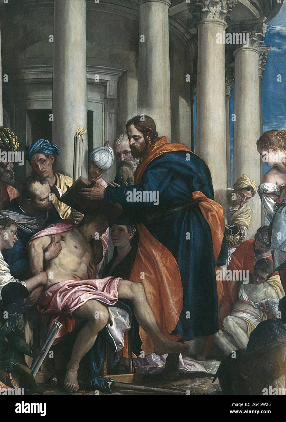 Paolo Caliari alias Veronese - Saint Barnabas Healing Sick 1566 Stockfoto