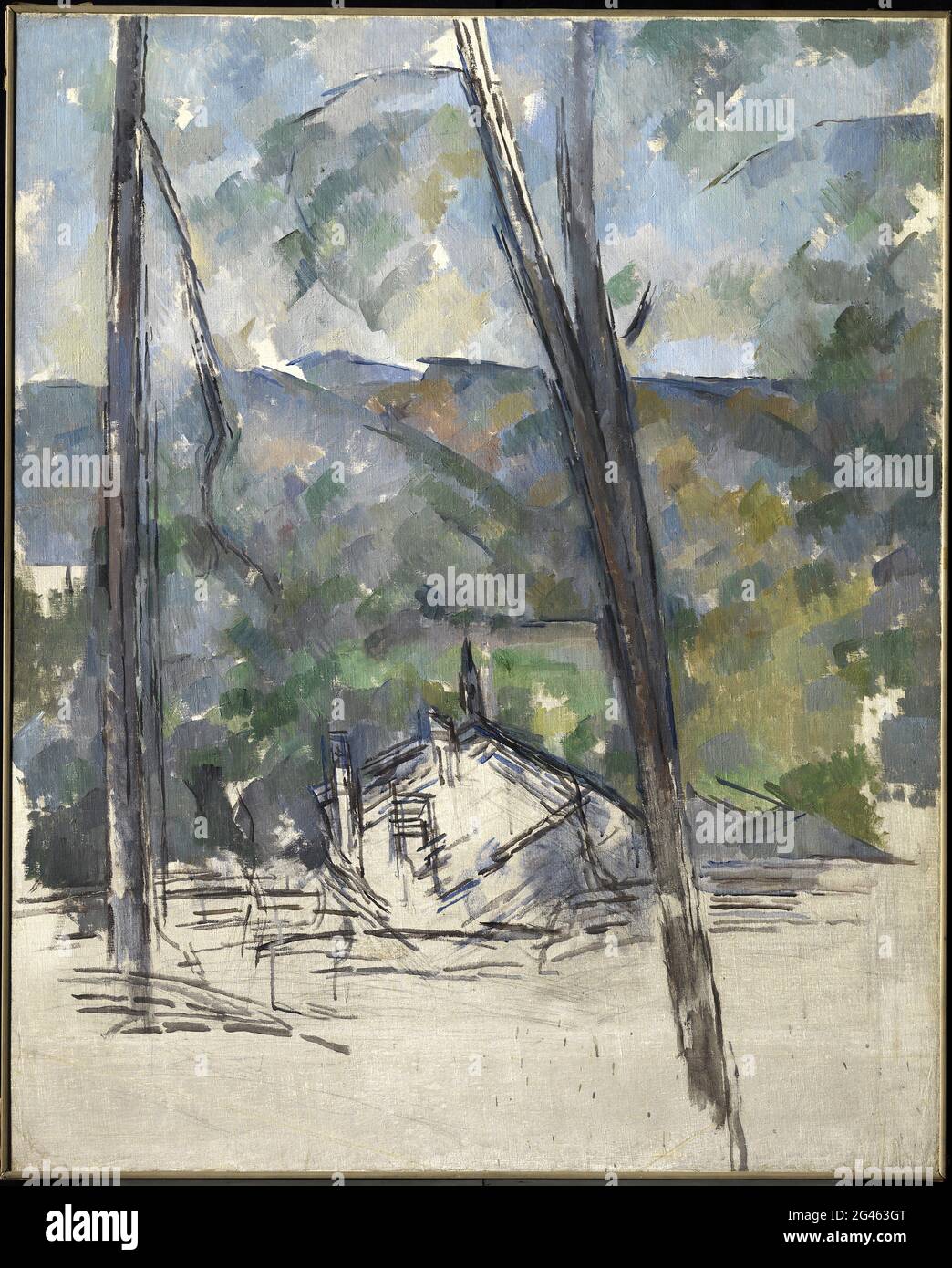 Paul CÃ©zanne - Route nach Le Tholonet Stockfoto