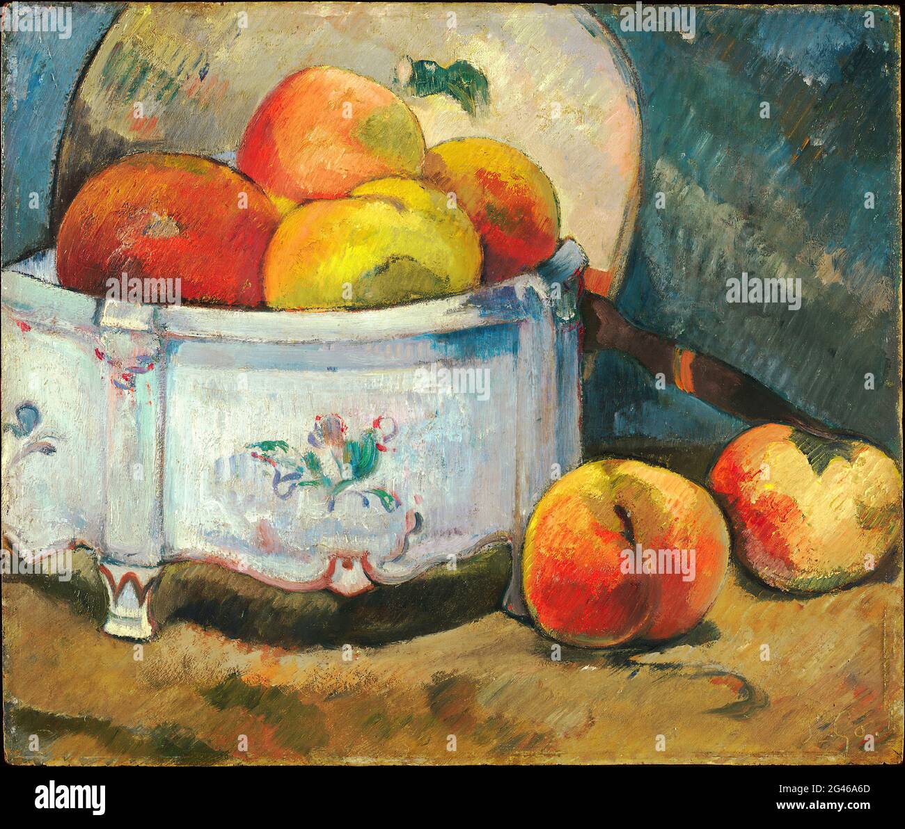 Paul Gauguin - Stillleben mit Pfirsichen Stockfoto
