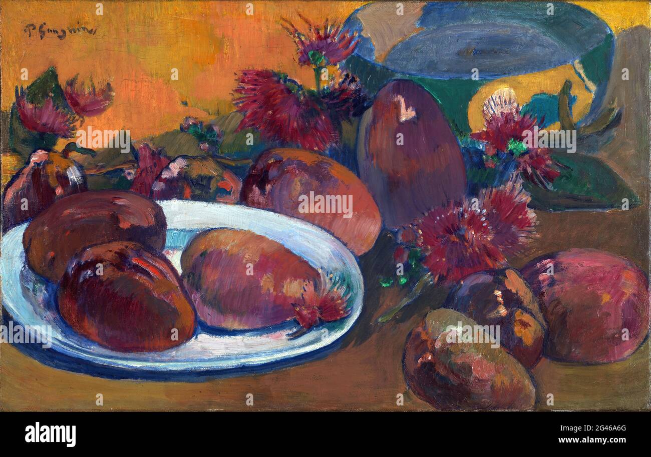 Paul Gauguin - Stillleben mit Mangos Stockfoto