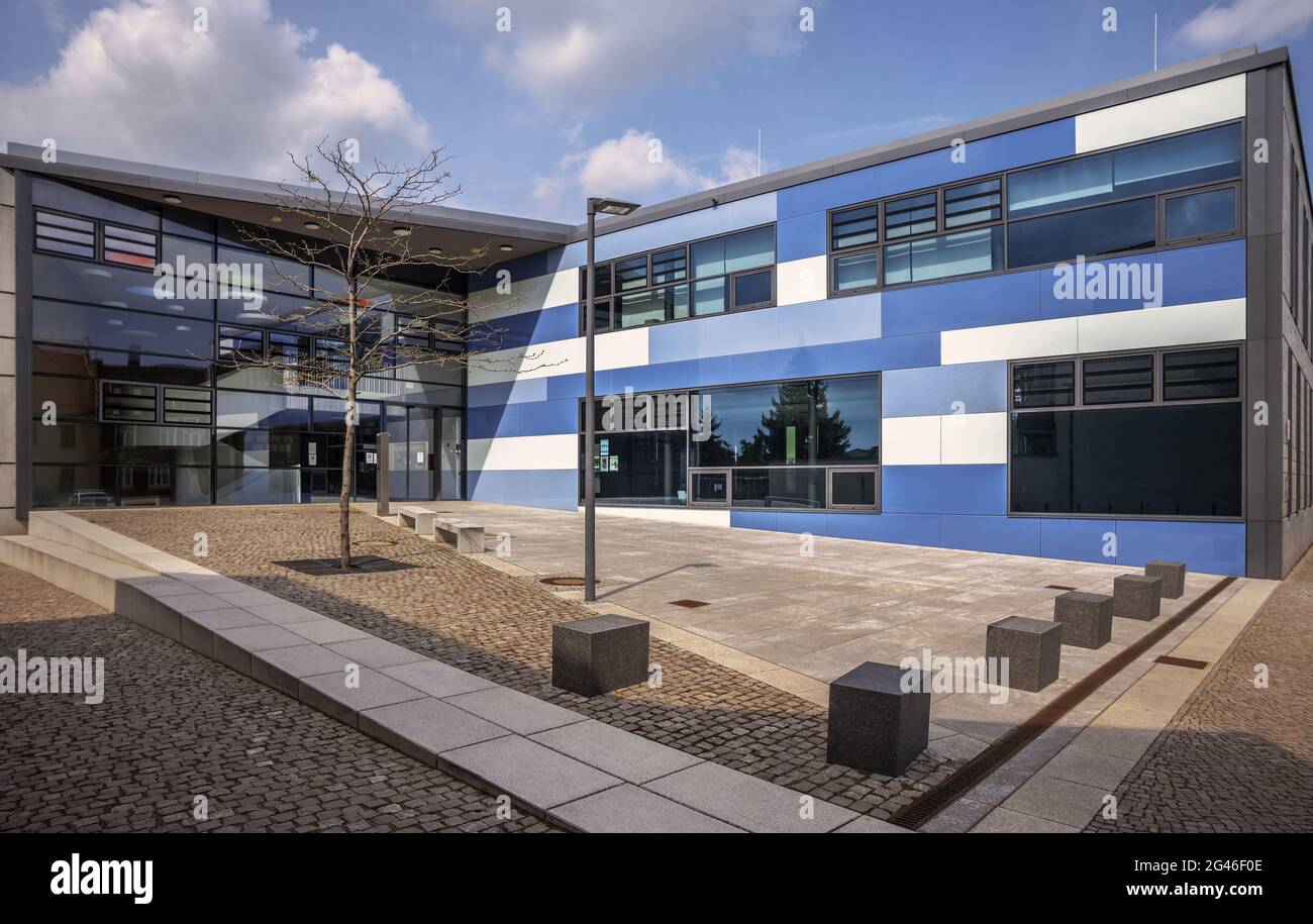 School Campus technicus in Bernburg Stockfoto