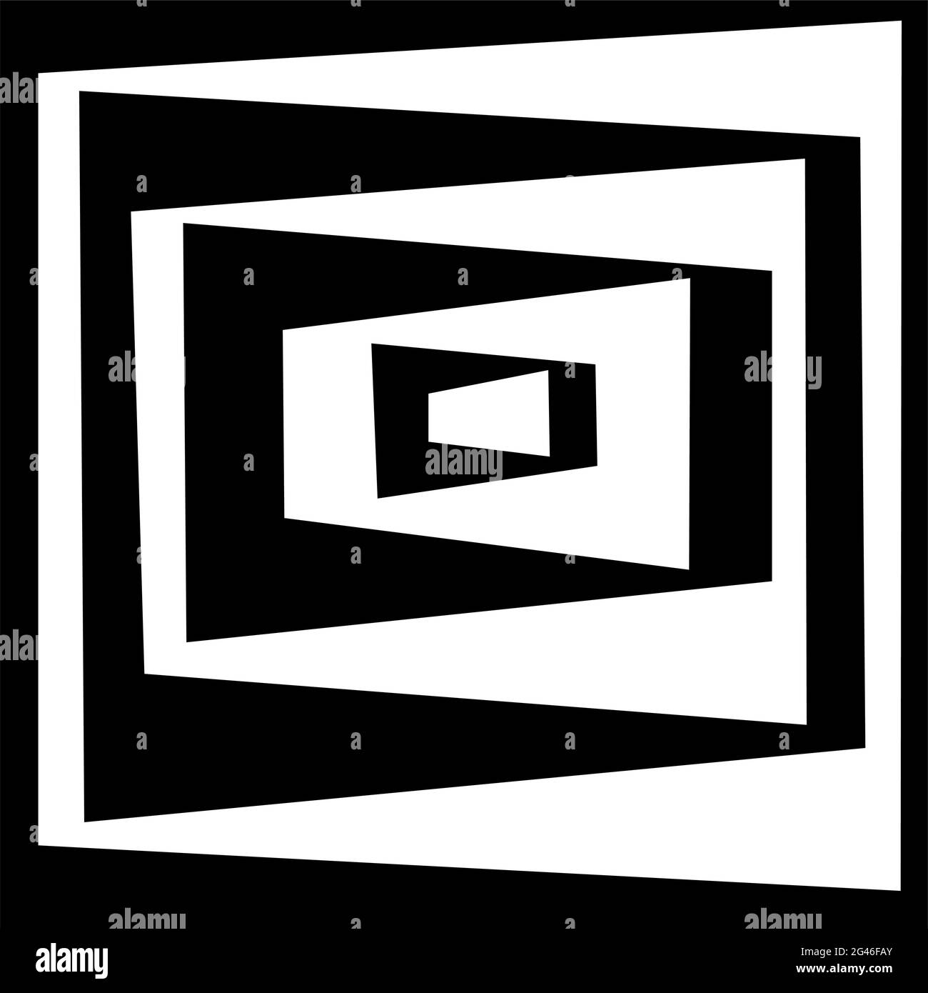 Geometrisches abstraktes Schwarz-Weiß-Muster, Vektorgrafik EPS 8 Stock Vektor
