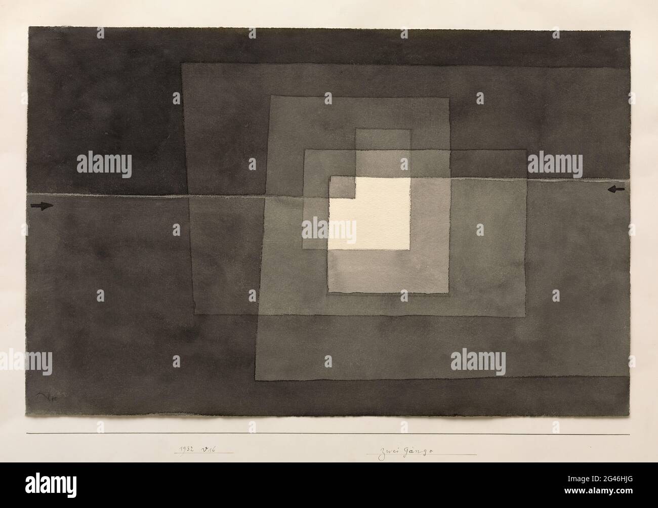 Paul Klee - Zwei Wege Stockfoto