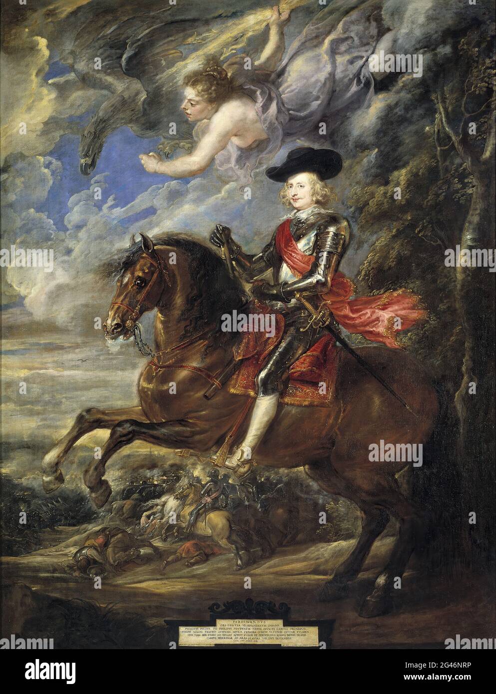 Peter Paul Rubens - Kardinal Infante Fernando De Austria in der Schlacht von Nrdlingen Stockfoto