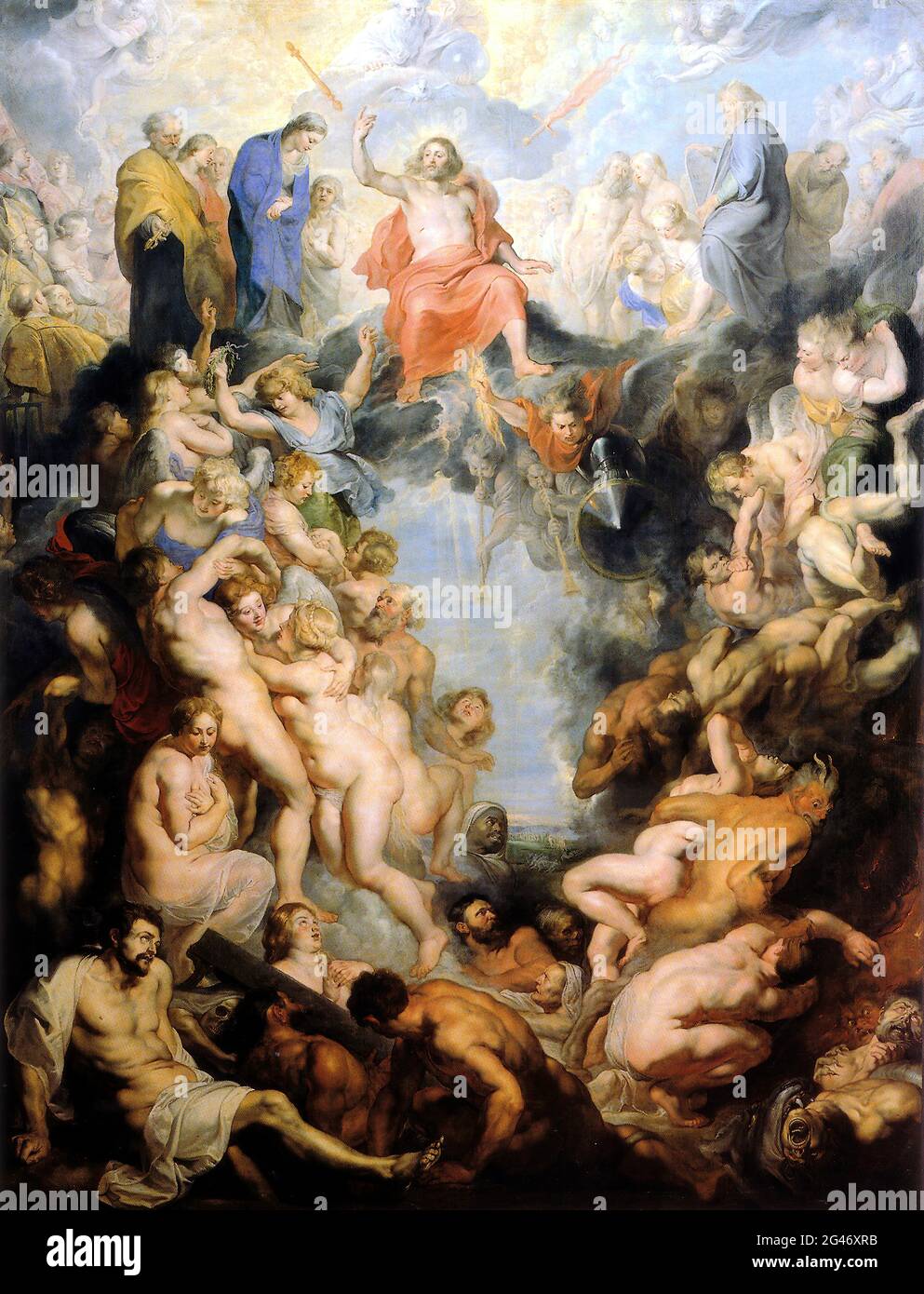 Peter Paul Rubens - das große jüngste Gericht Stockfoto