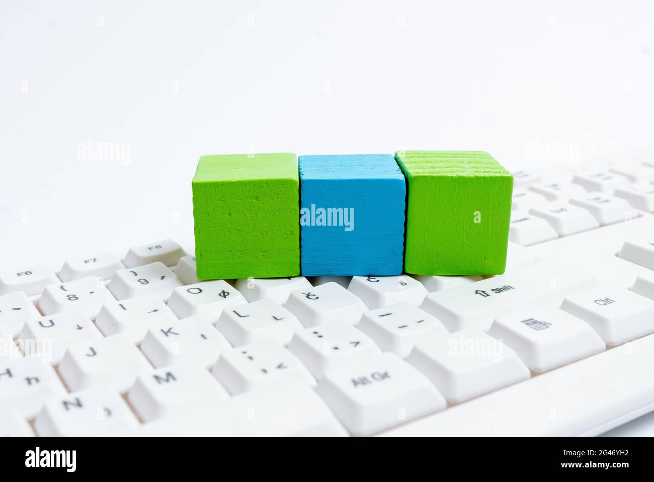 Stack On Computer Keyboard.Laptop Für Die Eingabe Neuer Ideen Und Planung Bau.Moderne Informationsmedium Für Das Lernen Freizeit Stockfoto