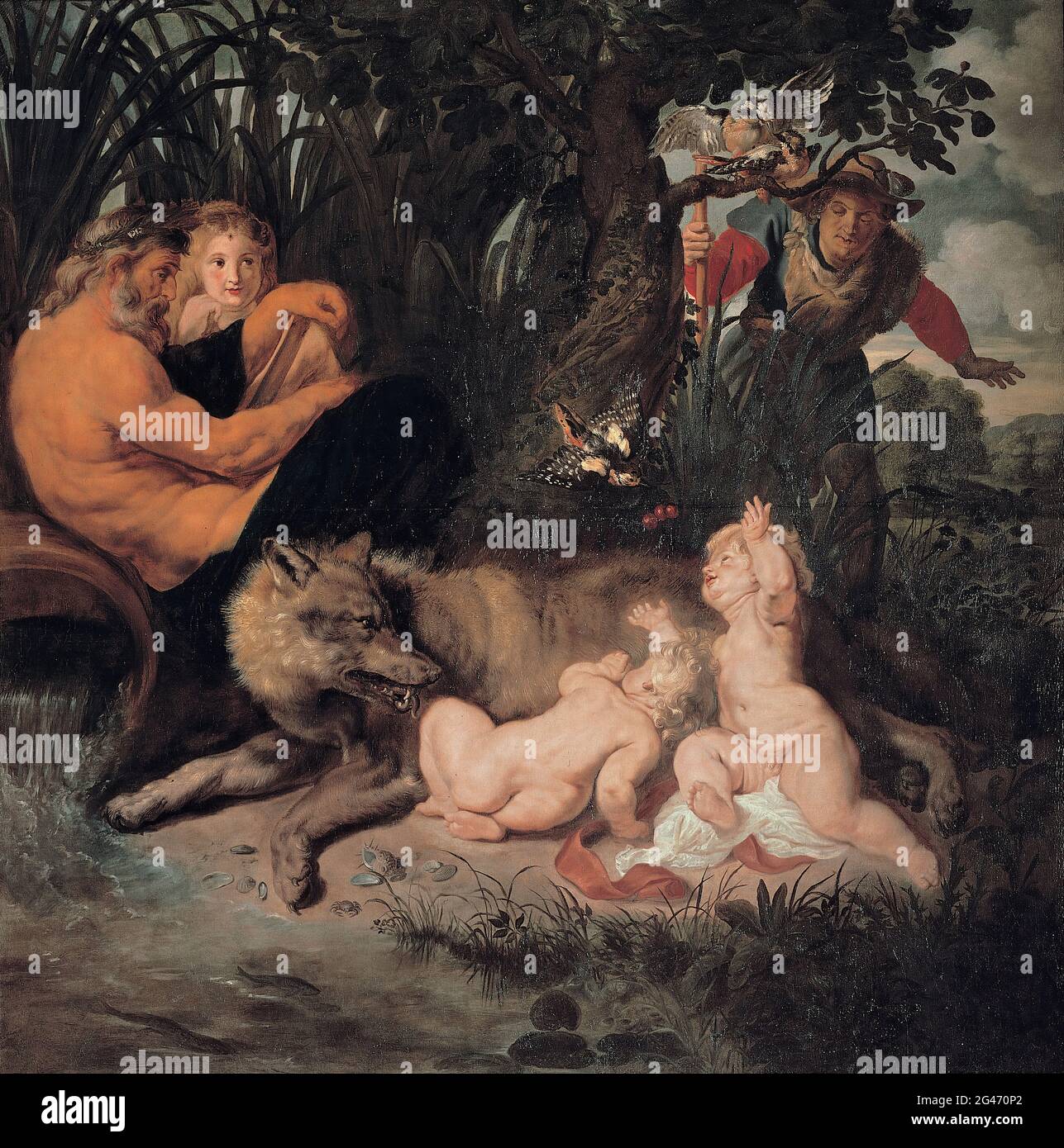 Peter Paul Rubens - Romulus und Remus Stockfoto