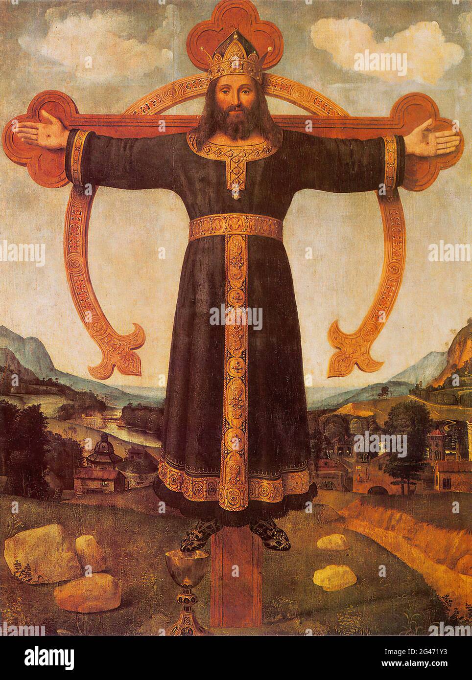 Piero DI Cosimo - Kreuzigung Christus Stockfoto