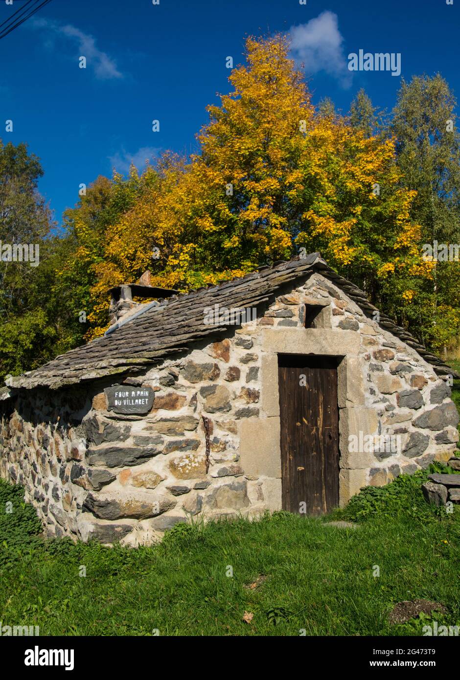 Haus in der Auvergne Stockfoto